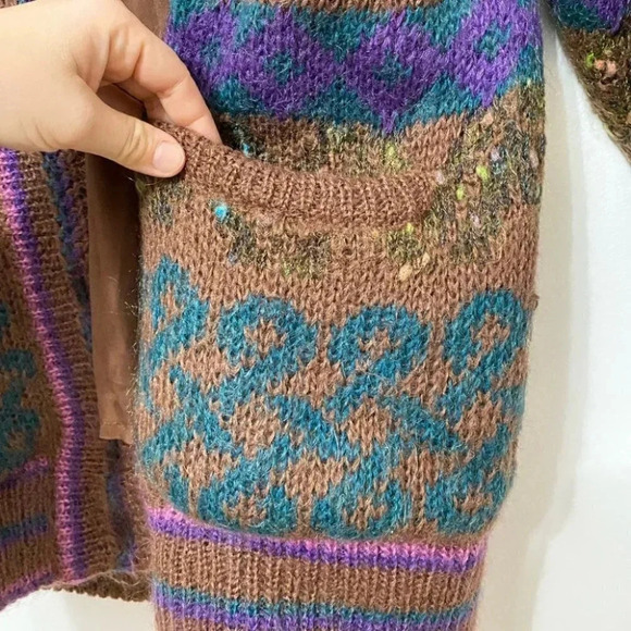 Vintage - Made in Japan Abstract Wool Blend Shacket - Picture 7 of 12